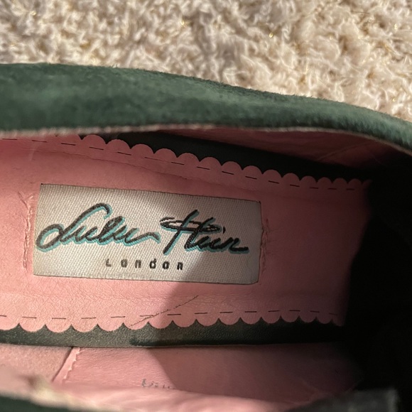 LULU HUN green leather/Suede Booties US Size 6 - Picture 5 of 5